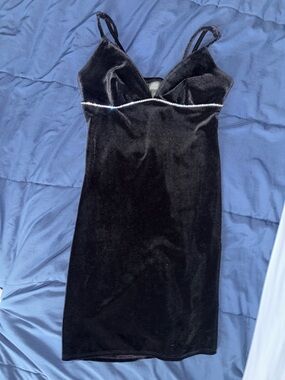 Black dress with sparkly diamond stones